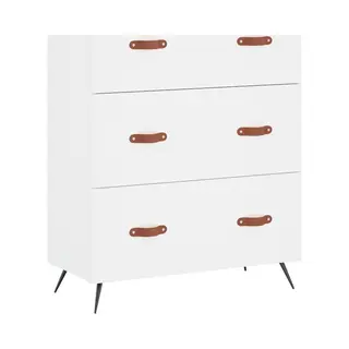 Kommode Weiß 69, 5x34x90 Cm Holzwerkstoff Vidaxl