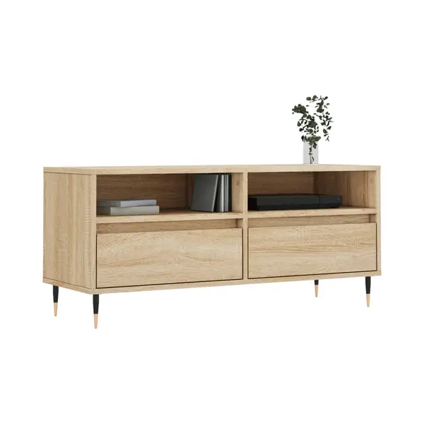 Vidaxl - Tv-schrank Sonoma-eiche 100x34, 5x44, 5 Cm Holzwerkstoff thumbnail