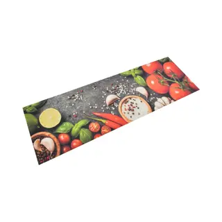 Küchenteppich Waschbar Gemüse 60x180 Cm Samt Vidaxl