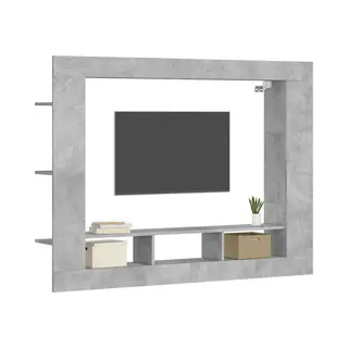VidaXL Tv Cabinet, Floating Tv Stand With Shelves, Media Console For Bedroom Living Room, Sideboard, Modern Style, Sonoma Oak Engineered Wood