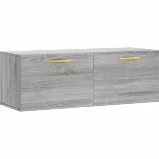 VidaXL Wandkast 100x36, 5x35 Cm Bewerkt Hout Grijs Sonoma Eikenkleurig