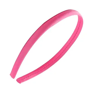 Fako Fashion - Diadeem - Hoofdband - Haarband - Satijn - 10mm - Donkerroze