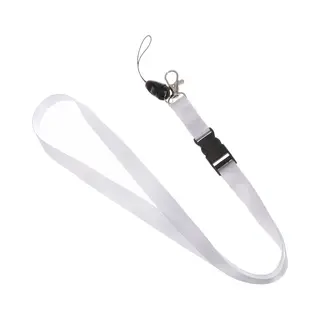 Fako Bijoux Wit Keycord - Lanyard - Sleutelkoord - Badgehouder - 51cm - 20mm - Wit
