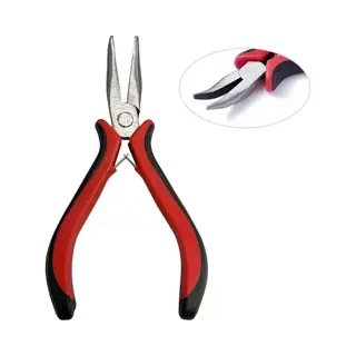 Fako Bijoux - Gebogen Precisie Punttang Dlx - Curved Nose Pliers - Sieraden Maken - Sieraden Tang - 12.5cm