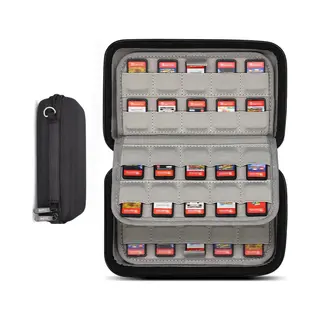 Botc 80 Slots Game Card Case Geschikt Voor Nintendo Switch - Spel Hoesje - Opbergen Spelletjes - Opslag Case - Zwart
