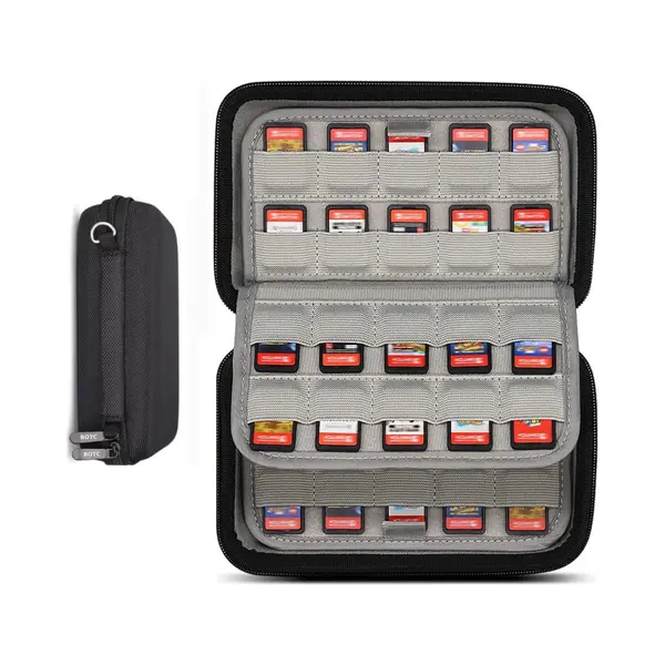 Botc 80 Slots Game Card Case Geschikt Voor Nintendo Switch - Spel Hoesje - Opbergen Spelletjes - Opslag Case - Zwart thumbnail