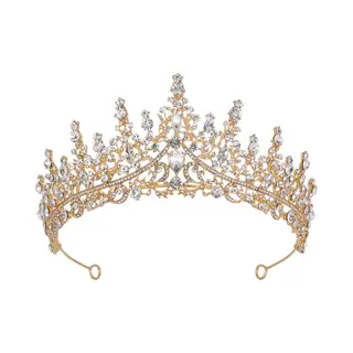 Gouden Tiara Diadeem Haarsieraad -Elegant En Duurzaam - Geschikt Voor Verschillende Gelegenheden