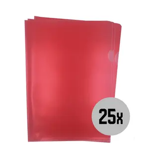 Dula Einsteckhüllen, Rot - A4-25 Einsteckmappen