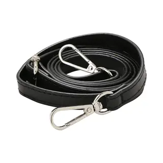 Somstyle Luxe Lederen Tassenriem - Schouderriem - Leer Design - Zwart