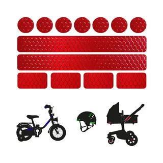 Winkrs Reflecterende Veiligheids Stickers Rood - Reflectie Tape Voor In Het Verkeer - Maak Wandelwagens, Koffers, Buggy's, Skelters, Helms, Fietsen Etc Goed