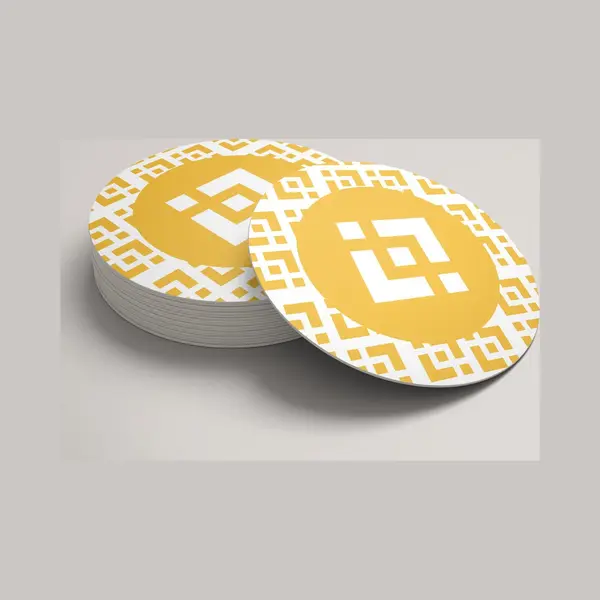 Binance Coin Onderzetter| Fotofabriek Bnb Bierviltjes| Binance Coin Bierviltjes |Crypto Bierviltjes Set Van 20 Stuks| Bitcoin Cadeau| Crypto Cadeau | thumbnail