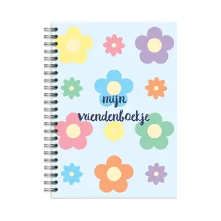 Vriendenboekje Meisje | Fotofabriek Vriendenboekje | A5 | 140+ Pagina's | Ringband | Bloemen Vriendenboekje | Book Of Friends | Vriendenboek