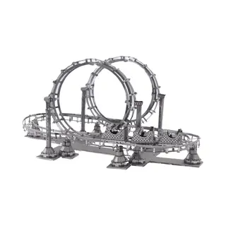 Kitcreatives Bouwpakket Modelbouwpakket Rollercoaster Achtbaan- Metaal