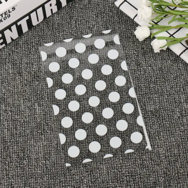 Chpn - Traktatiezakjes - Uitdeelzakjes - Snoepzakjes - Giftbags - 25 Stuks - Goodiebag - Transparante Zakjes - Rondjes - Polkadots - Koekjestas thumbnail