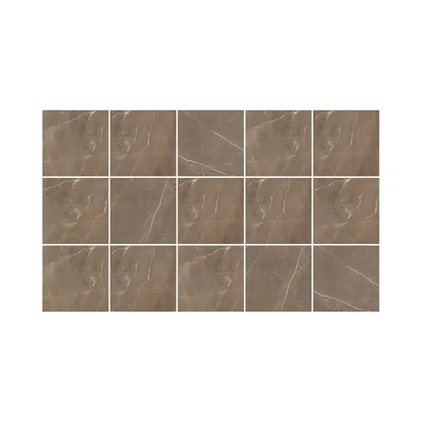 Ulticool – Sticker Wasserdicht Aufkleber Fliesen - Beige Marmor Sepia Braun - 15x15 Cm - 15 Stück Selbstklebende Fliesenaufkleber Aus Folie - thumbnail