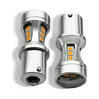 Xeod Pro Line Lampen Set – PY21W BAU15S 1156 Led P21W – 6000K Oranje Canbus – 2 Stuks