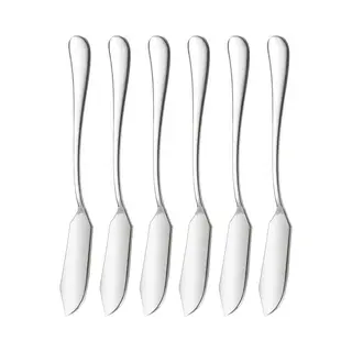 House Of Husk Botermesjes Set - Zilver - Rvs - Botermes - Smeermessen - Tapas Mesjes - 6 Stuks