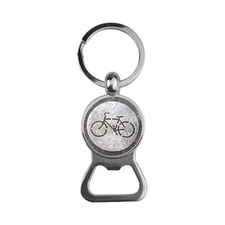 Mc Living Bieropener Glas - Fiets Logo