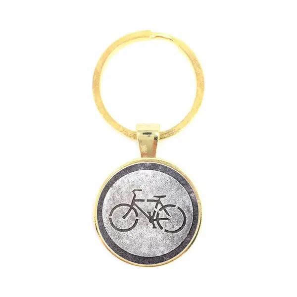 Mc Living Sleutelhanger Glas - Fiets Logo thumbnail