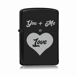 Mc Living Aansteker Zwart - You + Me = Love