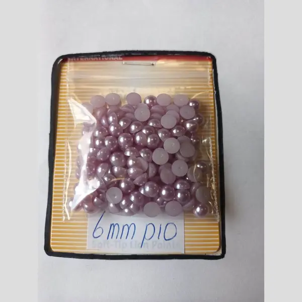 Parels Voor Voorwerpen (bv. Beer) Te Beplakken - 2 Zakjes - 6mm - Licht Roze Paars thumbnail