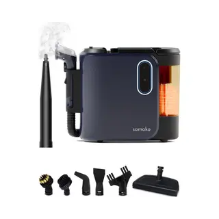 Samako PowerClean Pro - Tapijtreiniger - 1800W 8 Opzetstukken 100° Stoom