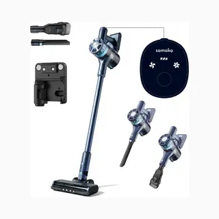 Steelstofzuiger Draadloos CleanDetect Lite 200W - Draadloze Stofzuiger - 22kPa Zuigkracht - 2 Opzetstukken - Zonder Zak Op Accu - Samako