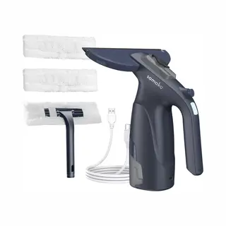 Samako Elektrische Raamwisser CrystalClear - Ruitenreiniger Usb Oplaadbaar - Ramenwasser Met Afneembaar Reservoir - Sprayfunctie - Inclusief 2