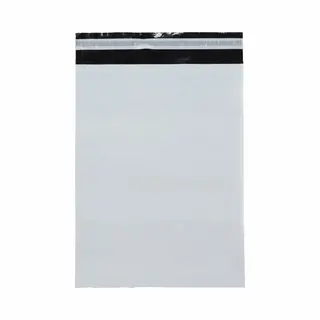 100x Verzendzakken Voor Kleding / Verzendenveloppen / Coex Zakken / Webshop Zakken / 320 X 420 Mm - 60 Micron Dik - Wit (M)