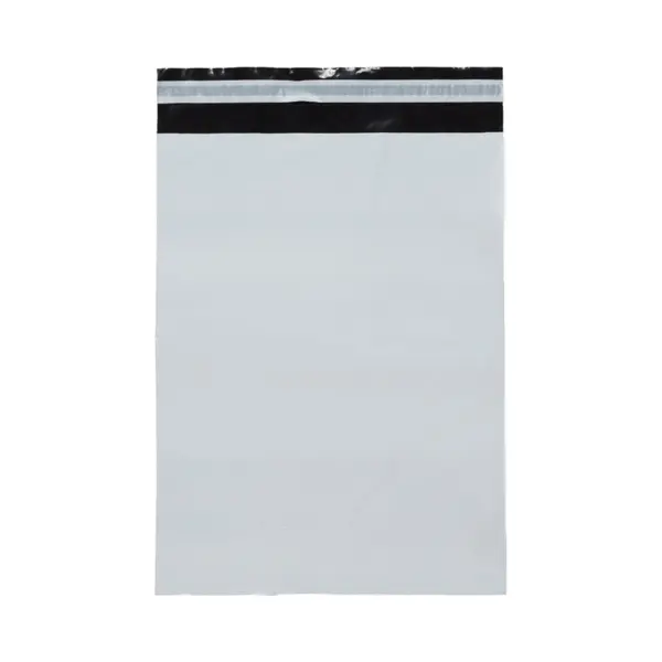 20x Verzendzakken Voor Kleding / Webshop Zakken / 360x500mm / 70 Micron Dik / Wit Met Plakstrip thumbnail