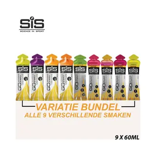 Science In Sport - SiS Go Isotonic Energiegel 9-pack Mixed - Sportgel / Energy Gel - 9x60 Ml - Variatie Bundel