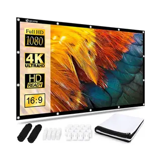 UpLiving® Projectiedoek | 120 Inch (266cm) | 16, 9 | Mobiel Projectiescherm | Wk Voetbal 2026 | Beamerscherm | Projectieschermen | Projectiescherm