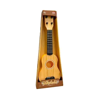 Zoem enterprise Zoem - Gitaar - Ukulele - Speelgoed - Muziek - Kindergitaar - Speelgoedgitaar - Muziekinstrument - Verjaardag - Cadeau - Kado -Lichtbruin