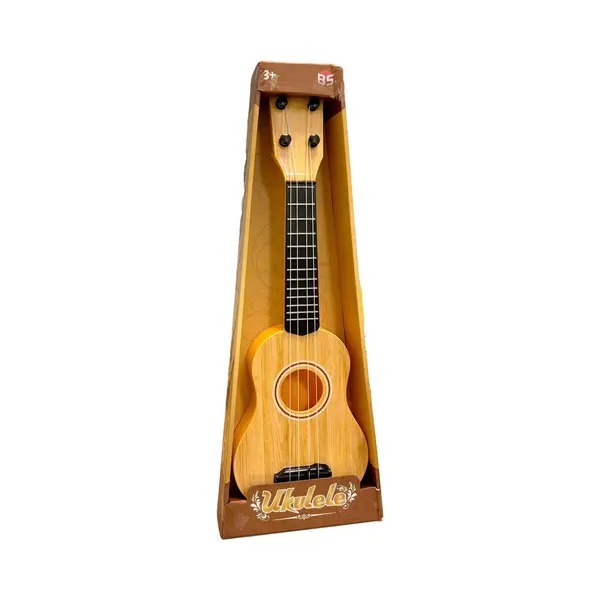 Zoem enterprise Zoem - Gitaar - Ukulele - Speelgoed - Muziek - Kindergitaar - Speelgoedgitaar - Muziekinstrument - Verjaardag - Cadeau - Kado -Lichtbruin thumbnail