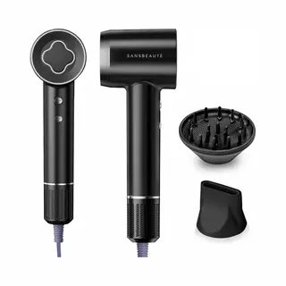 Sansbeauté® EssentiaPRO Föhn - Föhn Met Diffuser - 110.000RPM - 2000W - 3 Opzetstukken - Coolshot - Zwart