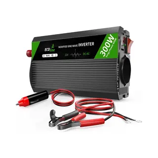 Ecoline Omvormer 12V Naar 230V - Auto Omvormer 300W/600W - Gemodificeerde Sinus