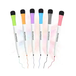 Systemyze Whiteboard Stiften Met Wisser - 6 Stuks - Whiteboard Marker Magnetisch - Stiften Voor Volwassenen En Kinderen - 1-2MM