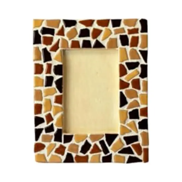 Little Creations Diy Pakket - Mozaïek Fotolijst Zand/beige - Hobbypakket Volwassenen - Knutselpakket Voor Volwassenen - Mozaiek Pakket thumbnail