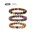 Bruin, beige tigerskin 4x