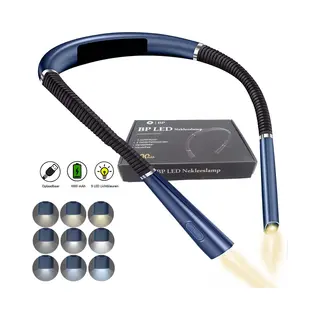 Merkloos Bp® Nekleeslamp Blauw - Neklampje Voor Haakwerk - Nek Leeslamp