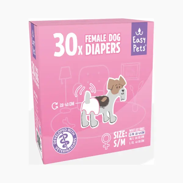 EasyPets Hundewindeln Für Hündinnen - S/M - 30 Stück thumbnail