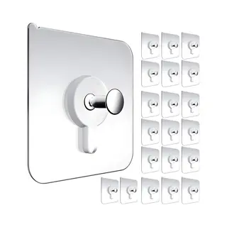 Vatesi Zelfklevende Spijker - 20 Stuks - Plakspijker - Zelfklevende Haakjes - Plakhaakjes - Schilderijhaakjes