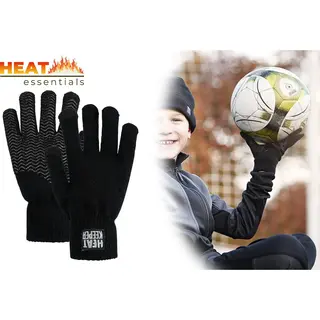 Heat Essentials - Thermo Handschoenen Kinderen - Maat 5/8 - Extra Grip - Kinderhandschoenen - Voetbalhandschoenen - Sport Handschoenen Kind