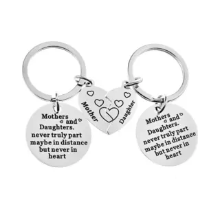 Sleutelhanger Set - Kerstcadeau - Cadeau Voor Vrouw - Moeder En Dochter - Moederdag Cadeautje - Valentijn Cadeau - Cadeau Voor Haar - Sinterklaas