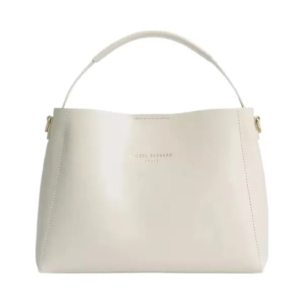 Isabel Bernard | Leder Creme Handtasche Damen | 19xcm | Montmartre | IB25094-370 thumbnail