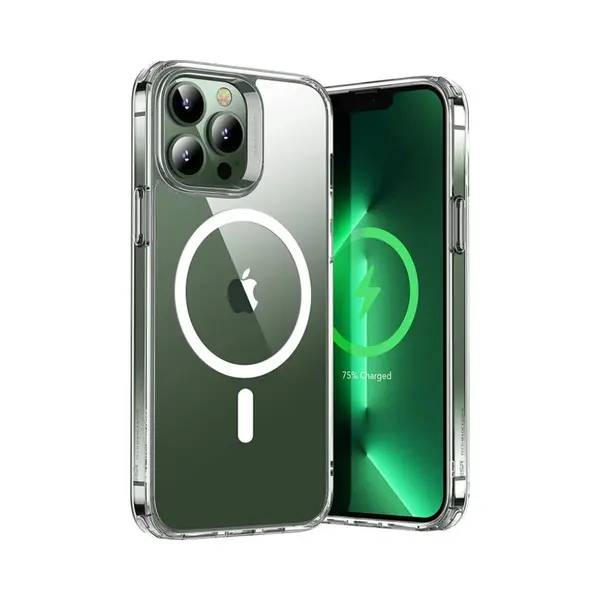 Xtabarya Hoesje Geschikt Voor Iphone 14 Pro Max Magnetisch Met HaloLock Ring , Transparant Cover Geschikt Voor IPhone 14 Pro Max - Doorzichtig thumbnail