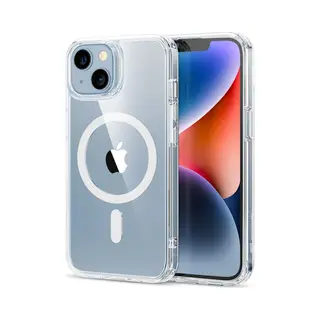 Xtabarya Hoesje Geschikt Voor Iphone 13/14 Magnetisch Met HaloLock Ring , Transparant Cover Geschikt Voor IPhone 13 - Doorzichtig