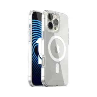 Xtabarya Hoesje Geschikt Voor Iphone 16 Pro Max Magnetisch Met HaloLock Ring , Transparant Cover Geschikt Voor IPhone 16 Pro Max - Doorzichtig