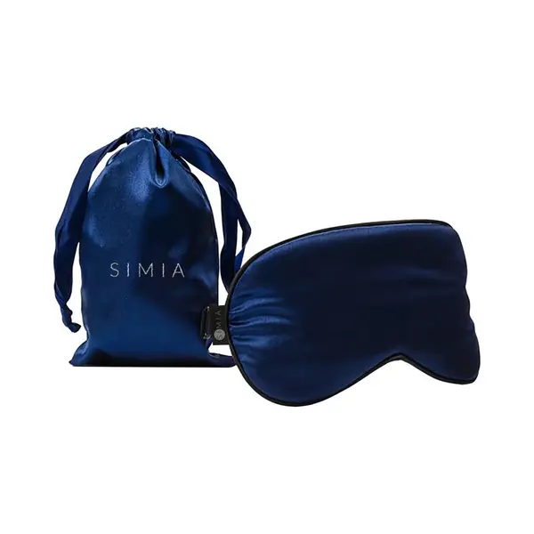 Simia™ Premium Zijden Slaapmasker + Opbergzakje - 100% Verduisterend Oogmasker - Verstelbaar - Blinddoek - Zijdezacht - Anti-Rimpel - Cadeau Tip - thumbnail