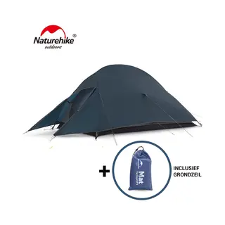 Naturehike Cloud Up 2 Upgraded – 2 Persoons Lichtgewicht Tent – Waterdichte Kampeertent – 20D 4000MM – Inclusief Grondzeil – Outdoor
